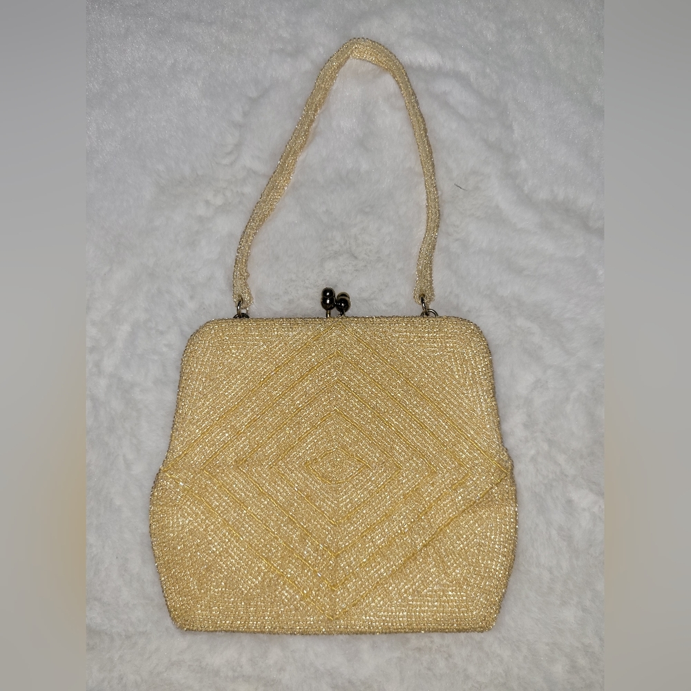 Vintage 1950s DeLill Small Beaded Wristlet Made in Japan